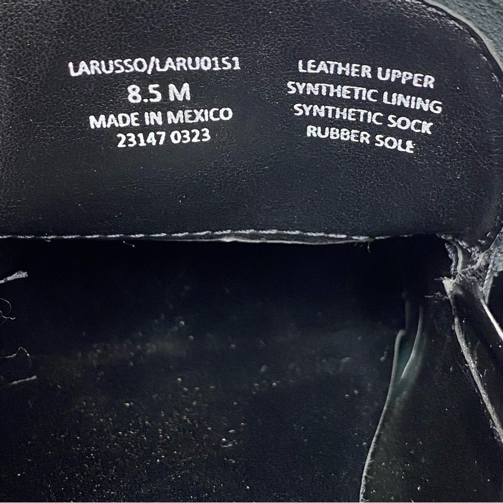 Steve Madden Larusso Black Leather Loafer 8 1/2 M - Picture 11 of 14